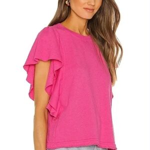Ricki's Hot Pink Ruffle Sleeve Blouse